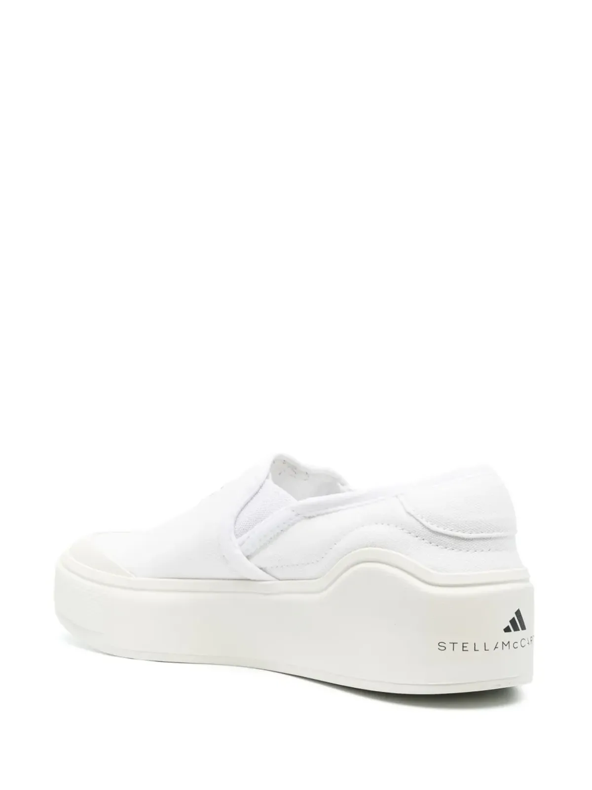adidas by Stella McCartney ロゴプリント スリップオン スニーカー - 画像3