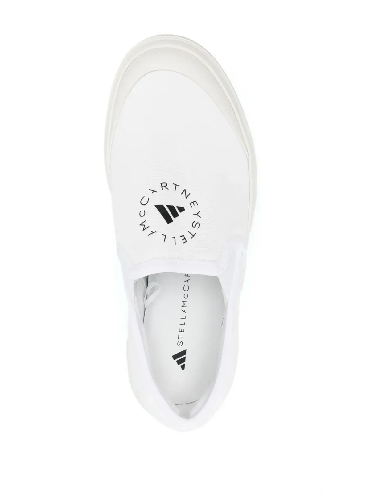 adidas by Stella McCartney ロゴプリント スリップオン スニーカー - 画像4