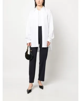 Giorgio Armani Pre-Owned ウール混紡スリムカットパンツ - サムネイル2