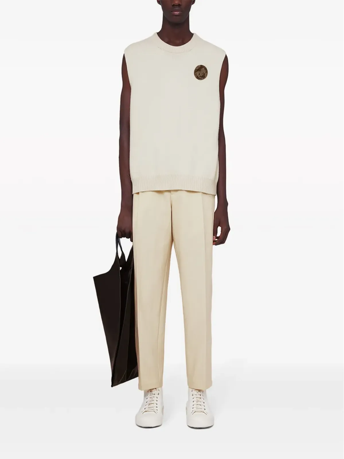 Jil Sander クルーネック ノースリーブ ジャンパー - 画像2