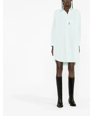 Palm Angels オーバーサイズ コットン シャツドレス - サムネイル2