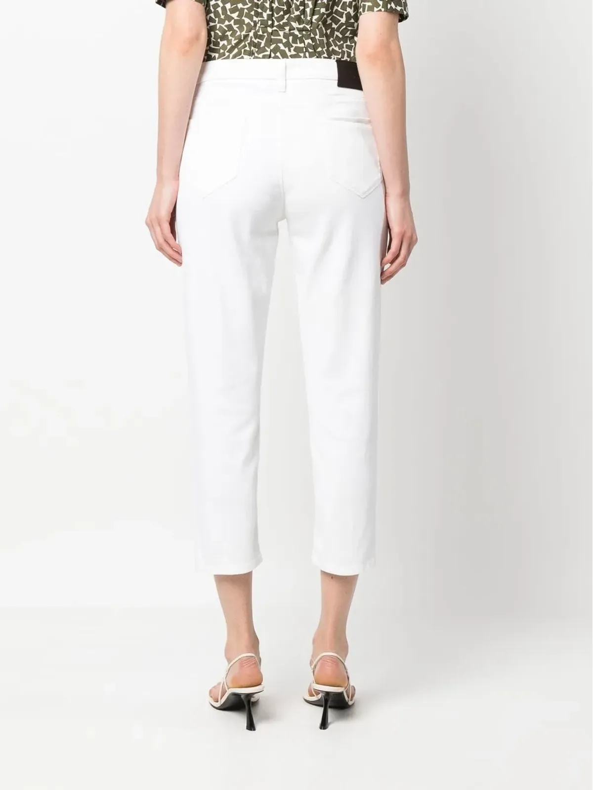 Prada Pre-Owned 2000s クロップドジーンズ - White - 画像4