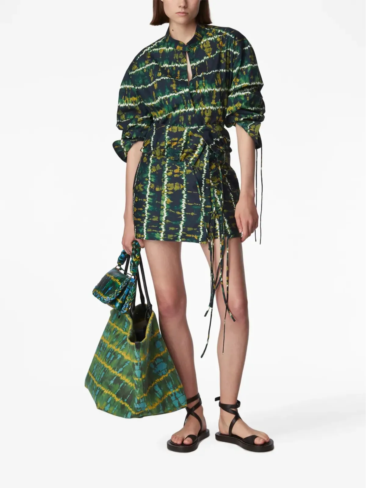 Altuzarra ヒラレー タイファスニング ミニスカート - 画像2