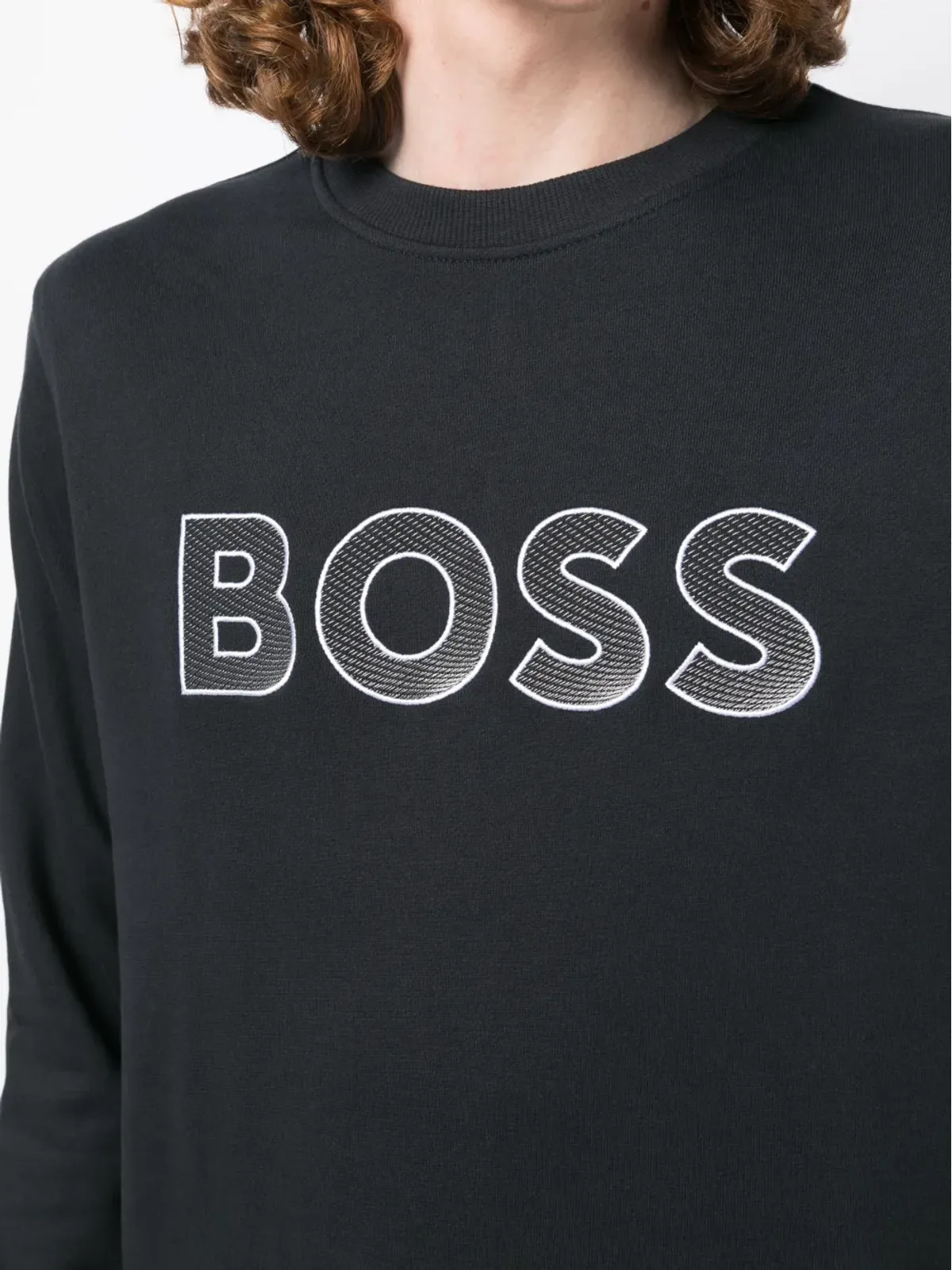 BOSS Salbo ロゴ刺繍入りスウェットシャツ - 画像5