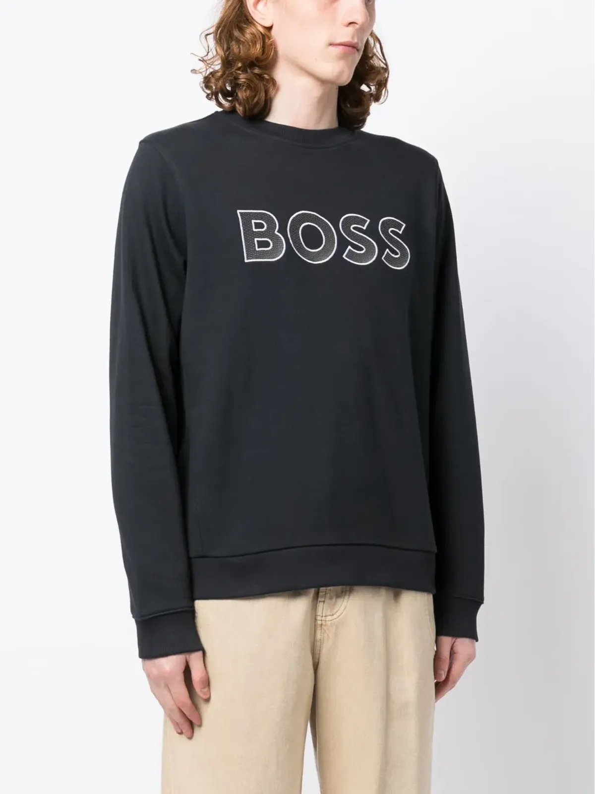 BOSS Salbo ロゴ刺繍入りスウェットシャツ - 画像3
