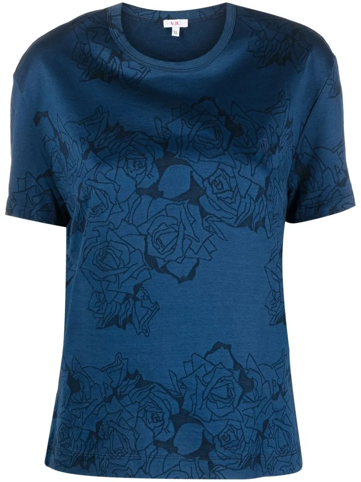 Versace Pre-Owned 2000年代花柄プリントコットンTシャツ - 画像1