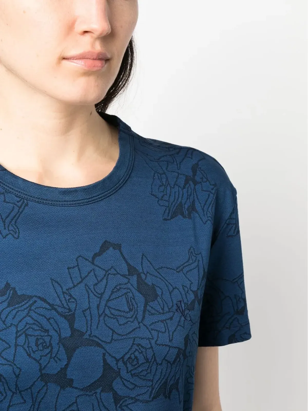Versace Pre-Owned 2000年代花柄プリントコットンTシャツ - 画像5