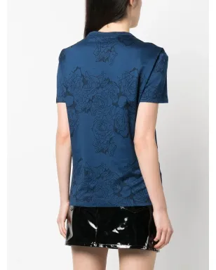Versace Pre-Owned 2000年代花柄プリントコットンTシャツ - サムネイル4
