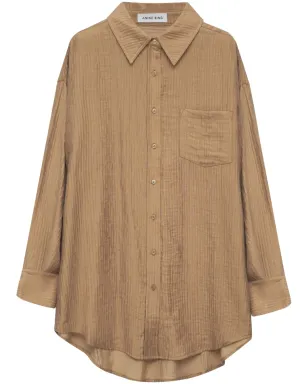ANINE BING Tio long-sleeve shirt - Brown - サムネイル1