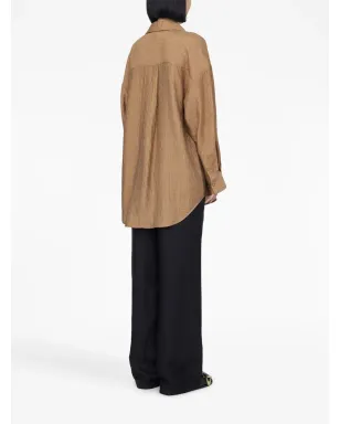 ANINE BING Tio long-sleeve shirt - Brown - サムネイル3