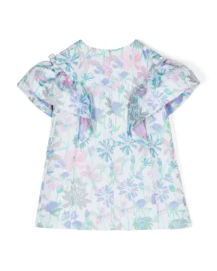 Hucklebones London ミニドレス（フリルディテール・花柄プリント） - サムネイル2