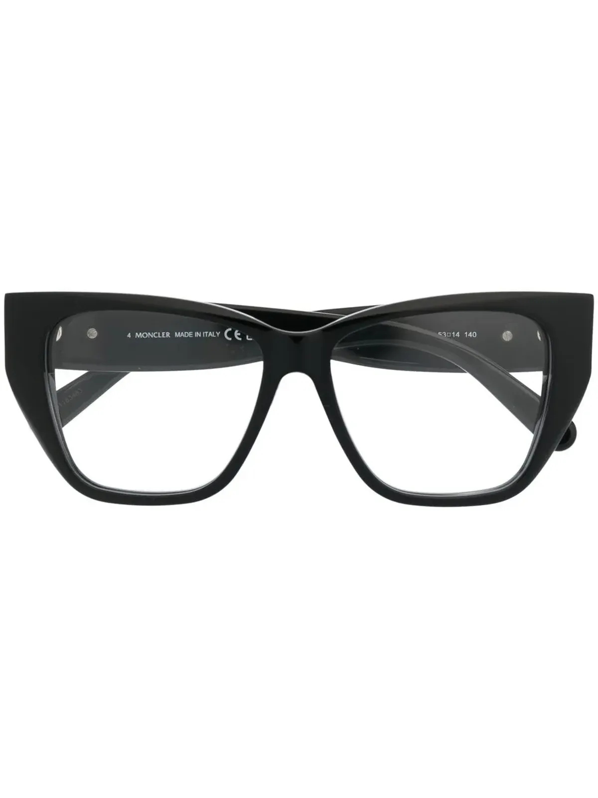 Moncler Eyewear ロゴアームディテールメガネ - 画像1