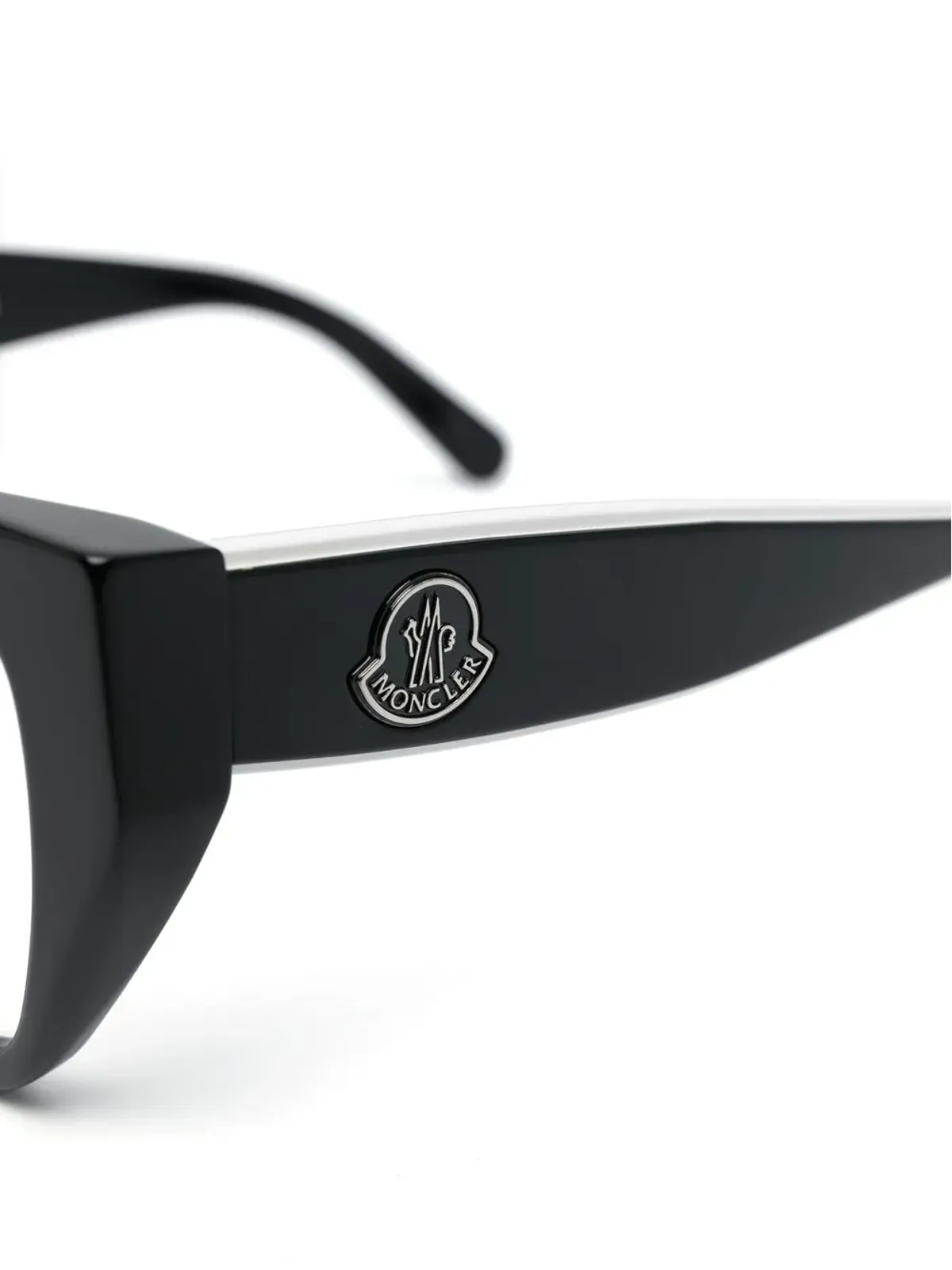 Moncler Eyewear ロゴアームディテールメガネ - 画像3