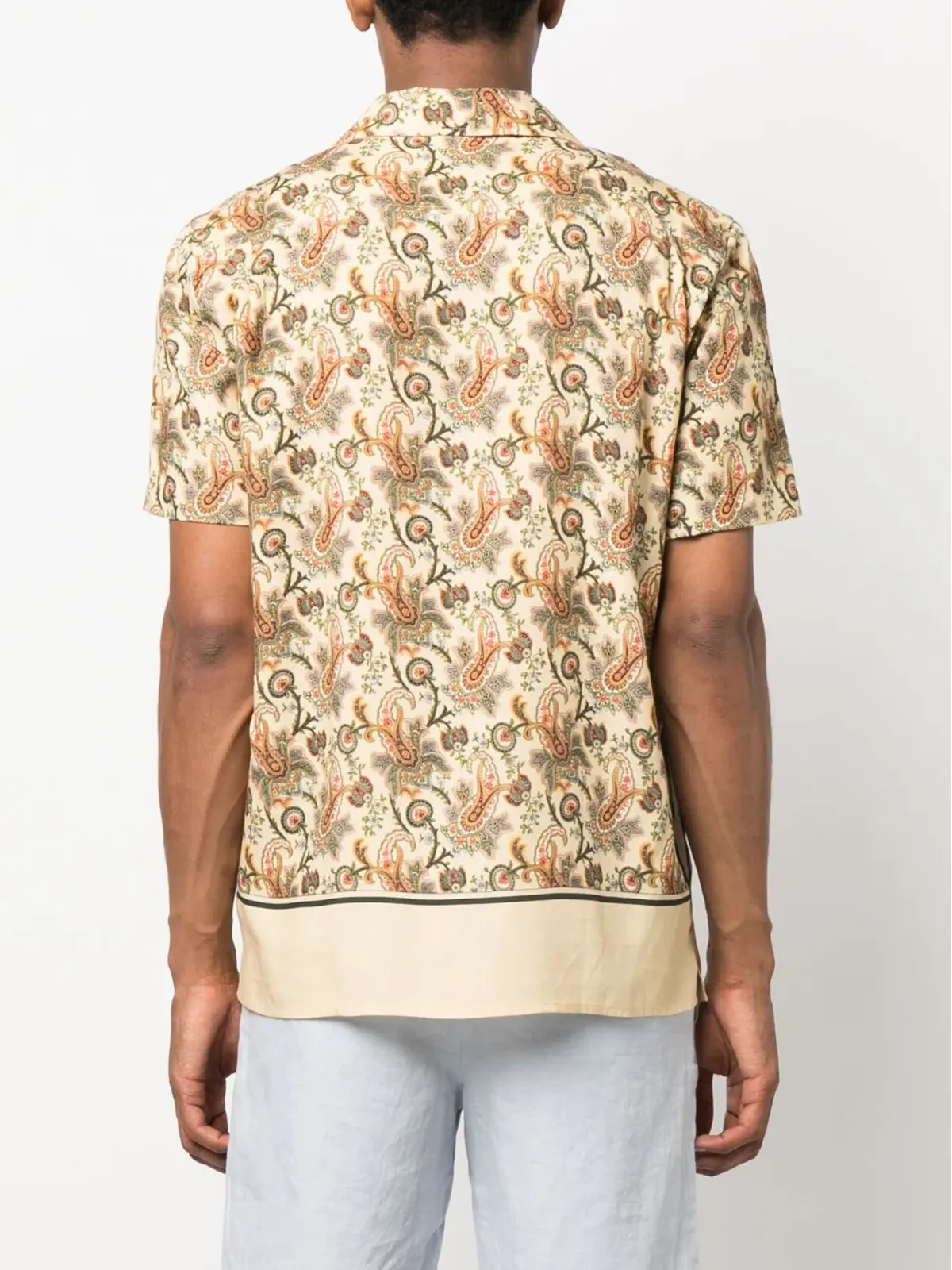 Orlebar Brown ヒバート ペイズリー柄 半袖シャツ - イエロー - 画像4