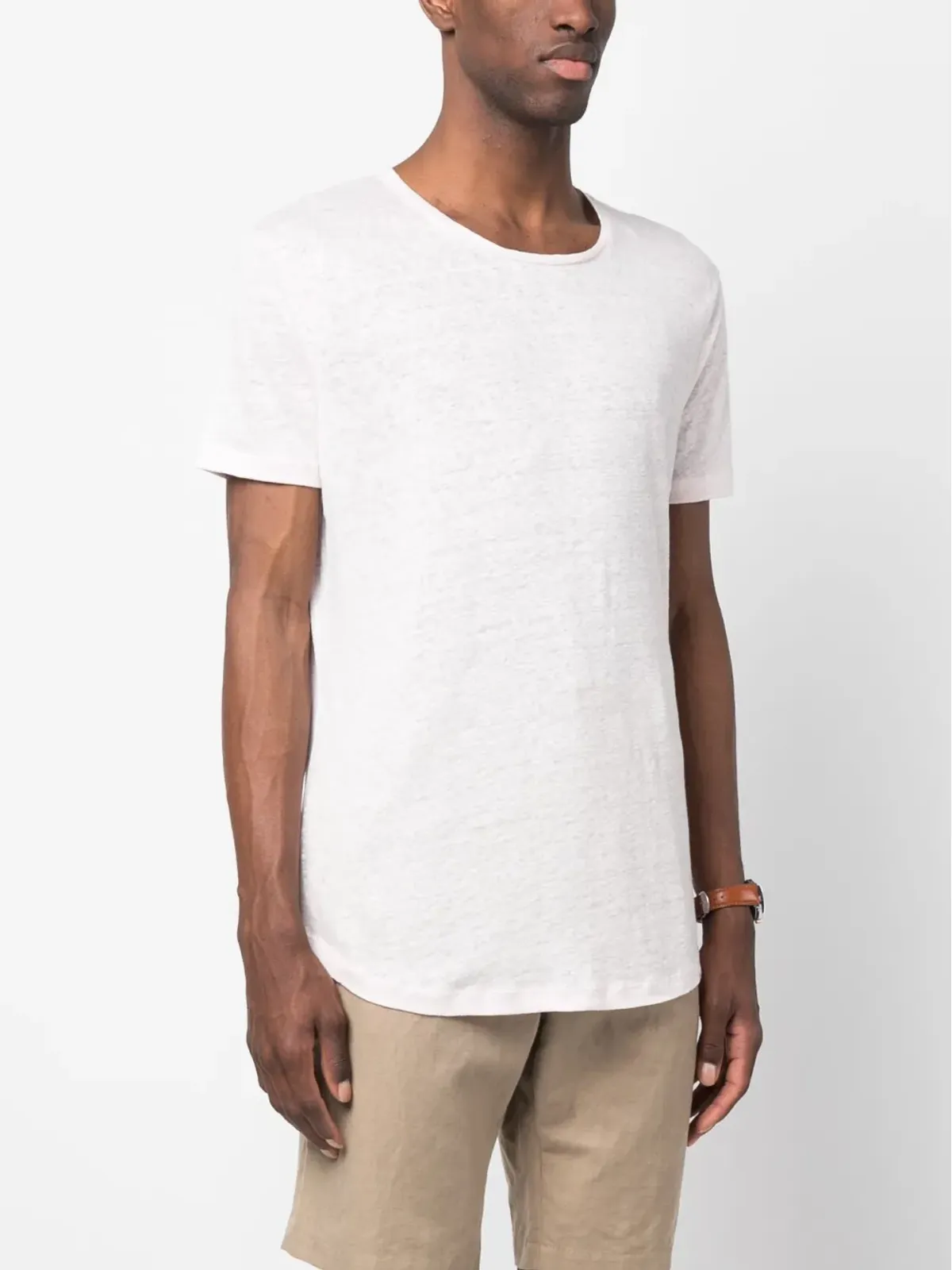 Orlebar Brown ライン入り 半袖Tシャツ - ピンク - 画像3