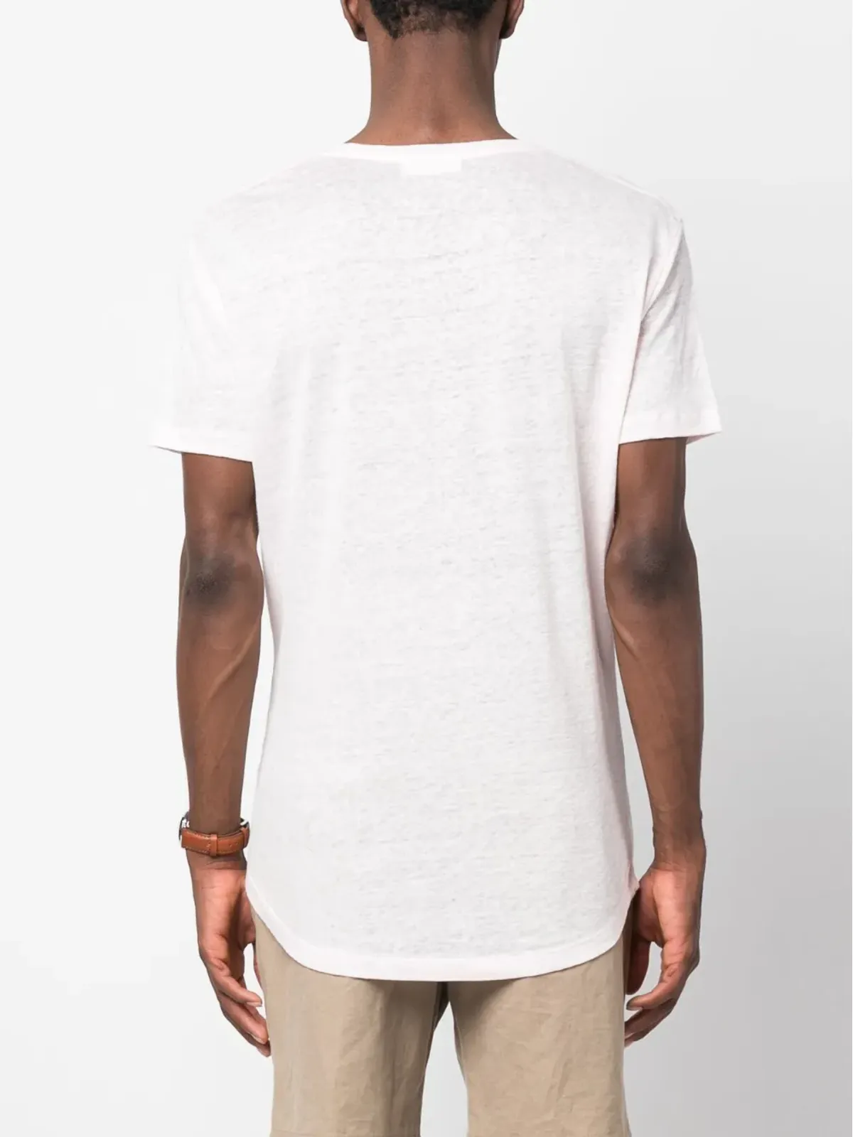 Orlebar Brown ライン入り 半袖Tシャツ - ピンク - 画像4
