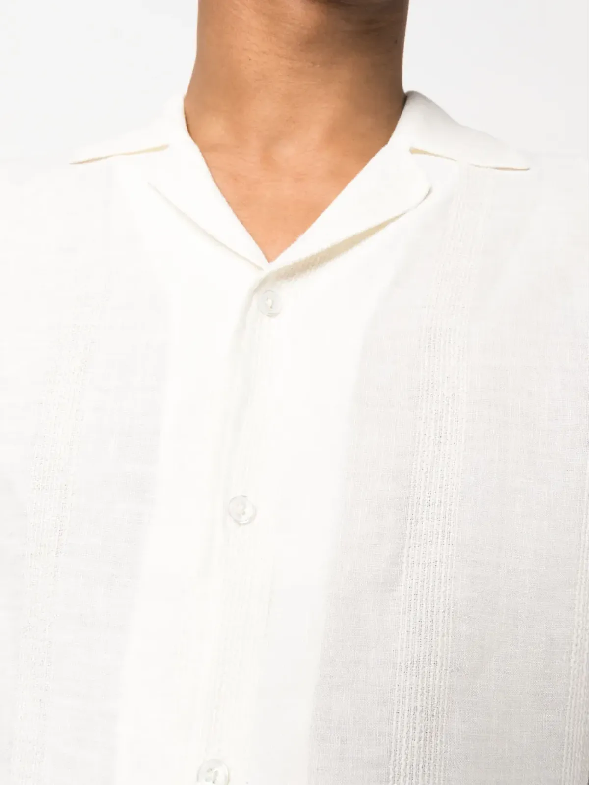 Orlebar Brown Hibbert 半袖リネンシャツ - Neutrals - 画像5