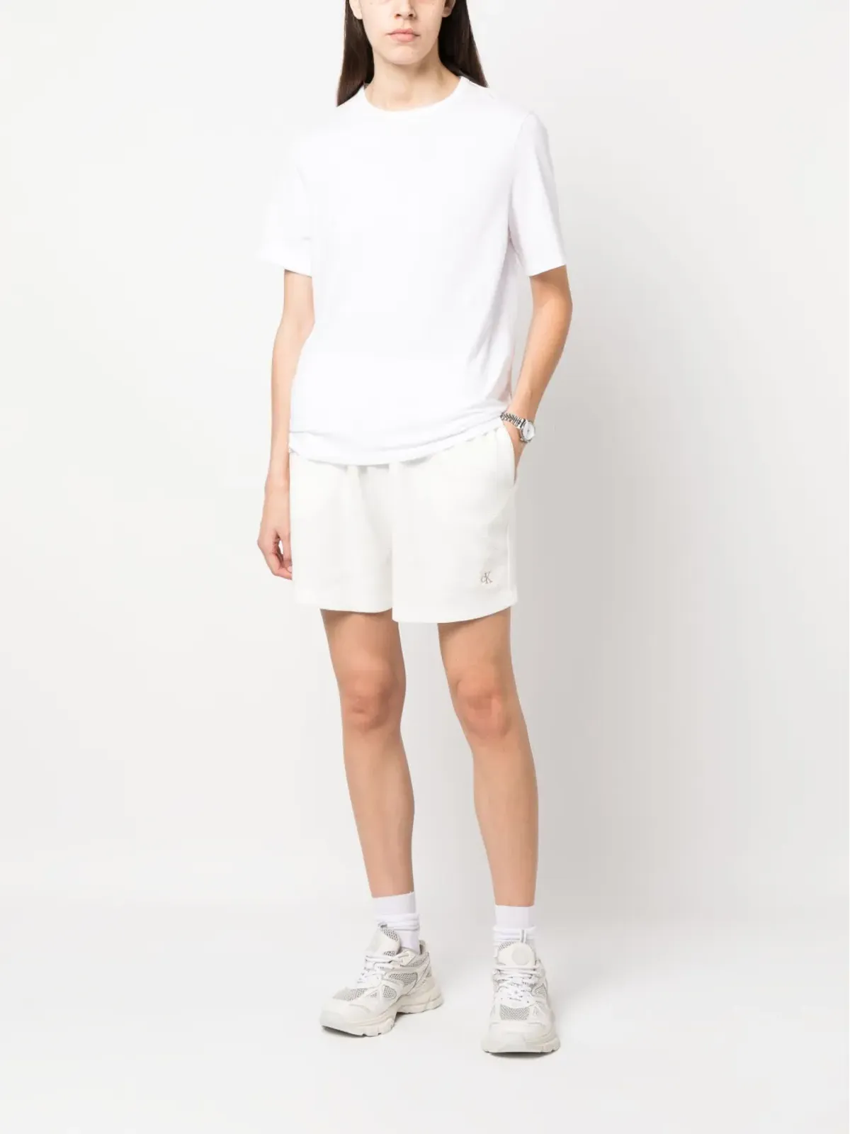 Calvin Klein Jeans ロゴ刺繍入りワッフルショーツ - 画像2