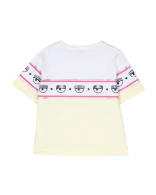 Chiara Ferragni Kids ロゴストライプ コットン Tシャツ - サムネイル2