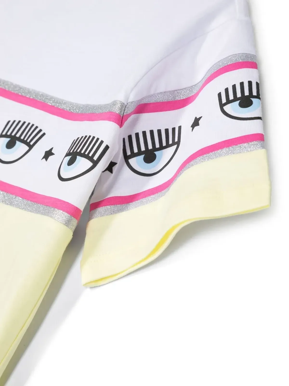 Chiara Ferragni Kids ロゴストライプ コットン Tシャツ - 画像3