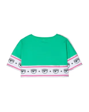 Chiara Ferragni Kids ロゴプリント コットン Tシャツ - サムネイル2