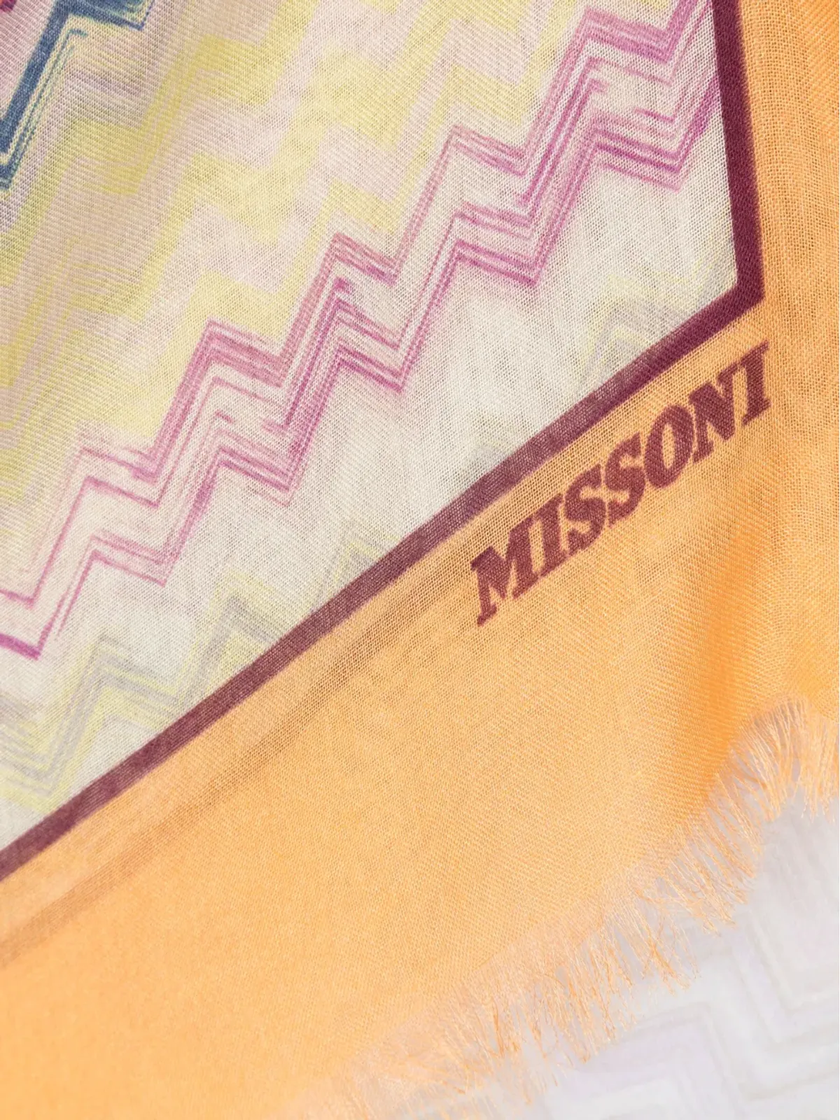 Missoni ジグザグ柄スカーフ - 画像3