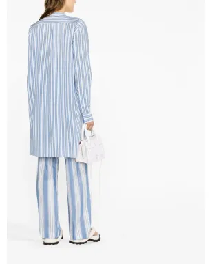 TOTEME 縦ストライプ柄 ロングシャツ - サムネイル4