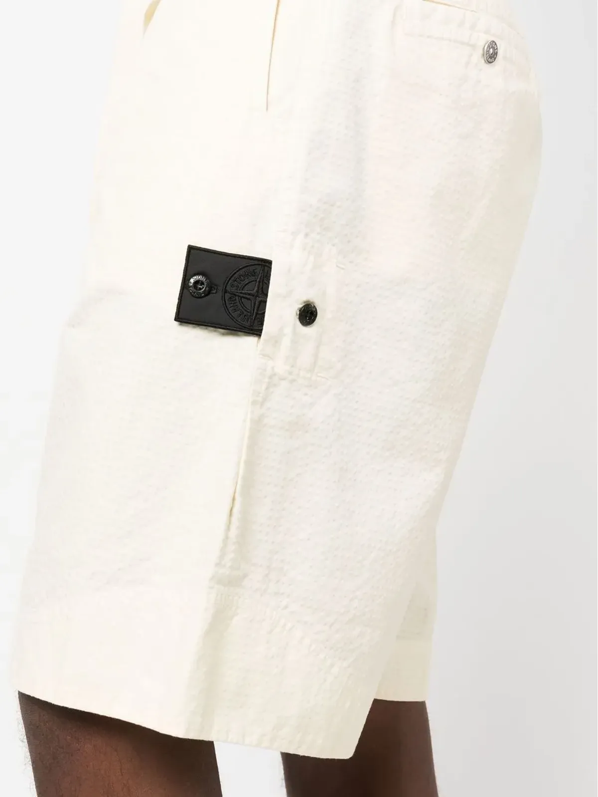 Stone Island Shadow Project コンパスパッチ チノショーツ - Yellow - 画像5