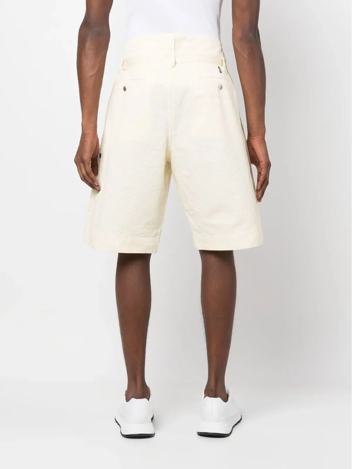 Stone Island Shadow Project コンパスパッチ チノショーツ - Yellow - 画像4