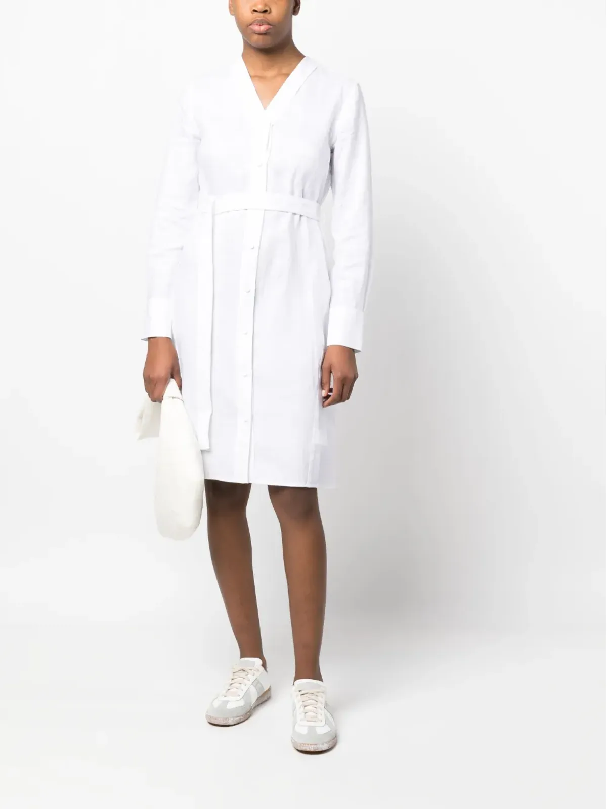 Calvin Klein ロングスリーブベルトドレス - 画像2