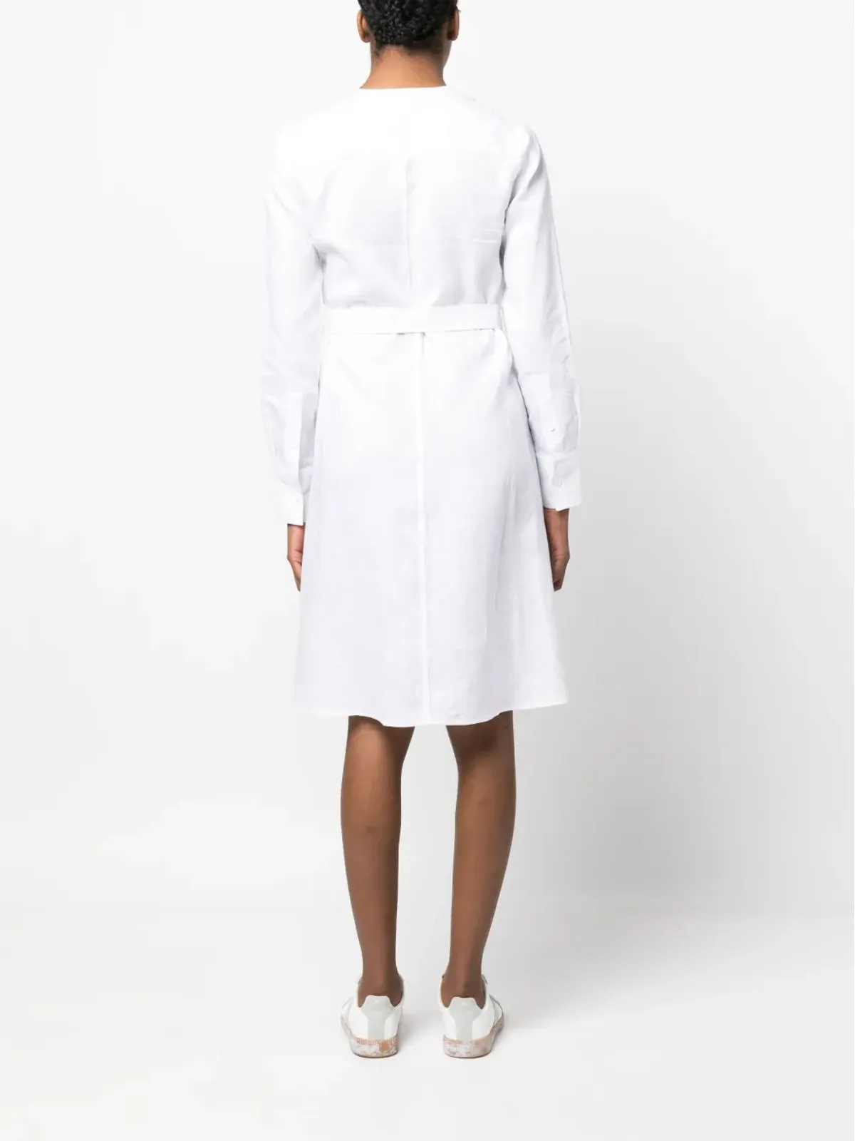 Calvin Klein ロングスリーブベルトドレス - 画像4