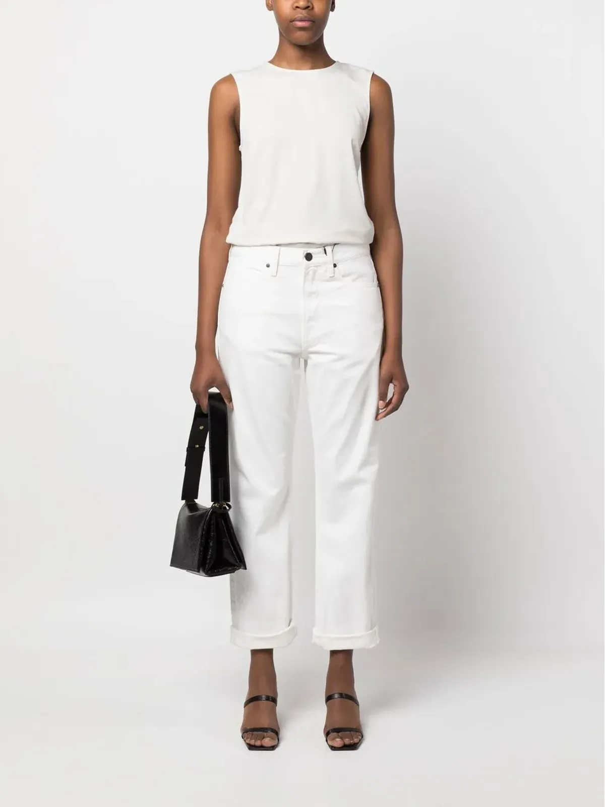 Calvin Klein ロゴパッチ ボーイフレンドジーンズ - 画像2