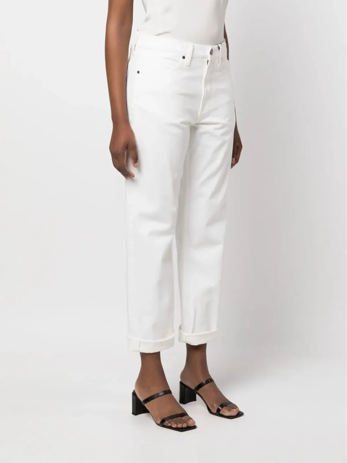 Calvin Klein ロゴパッチ ボーイフレンドジーンズ - 画像3
