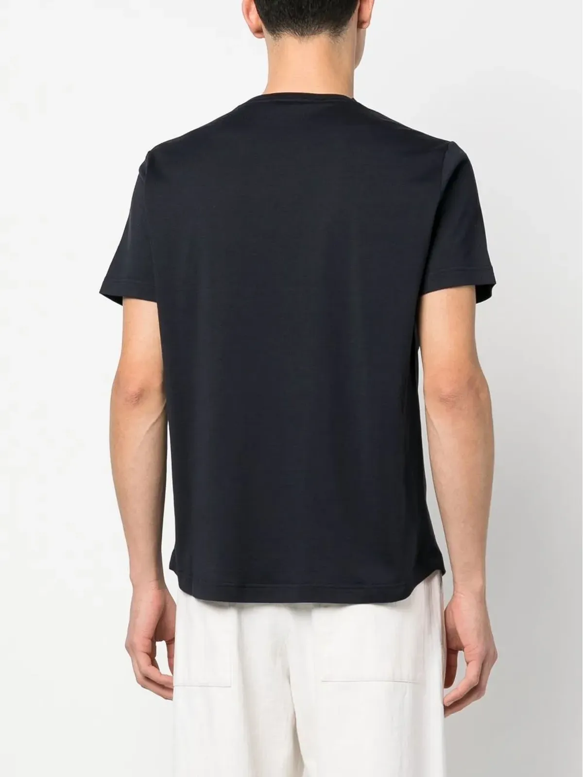 Loro Piana クラシック シルクコットン Tシャツ - ブルー - 画像5