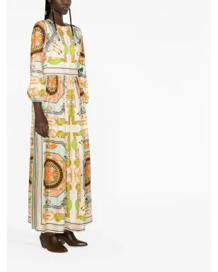 Tory Burch バロック柄シルクドレス - サムネイル4