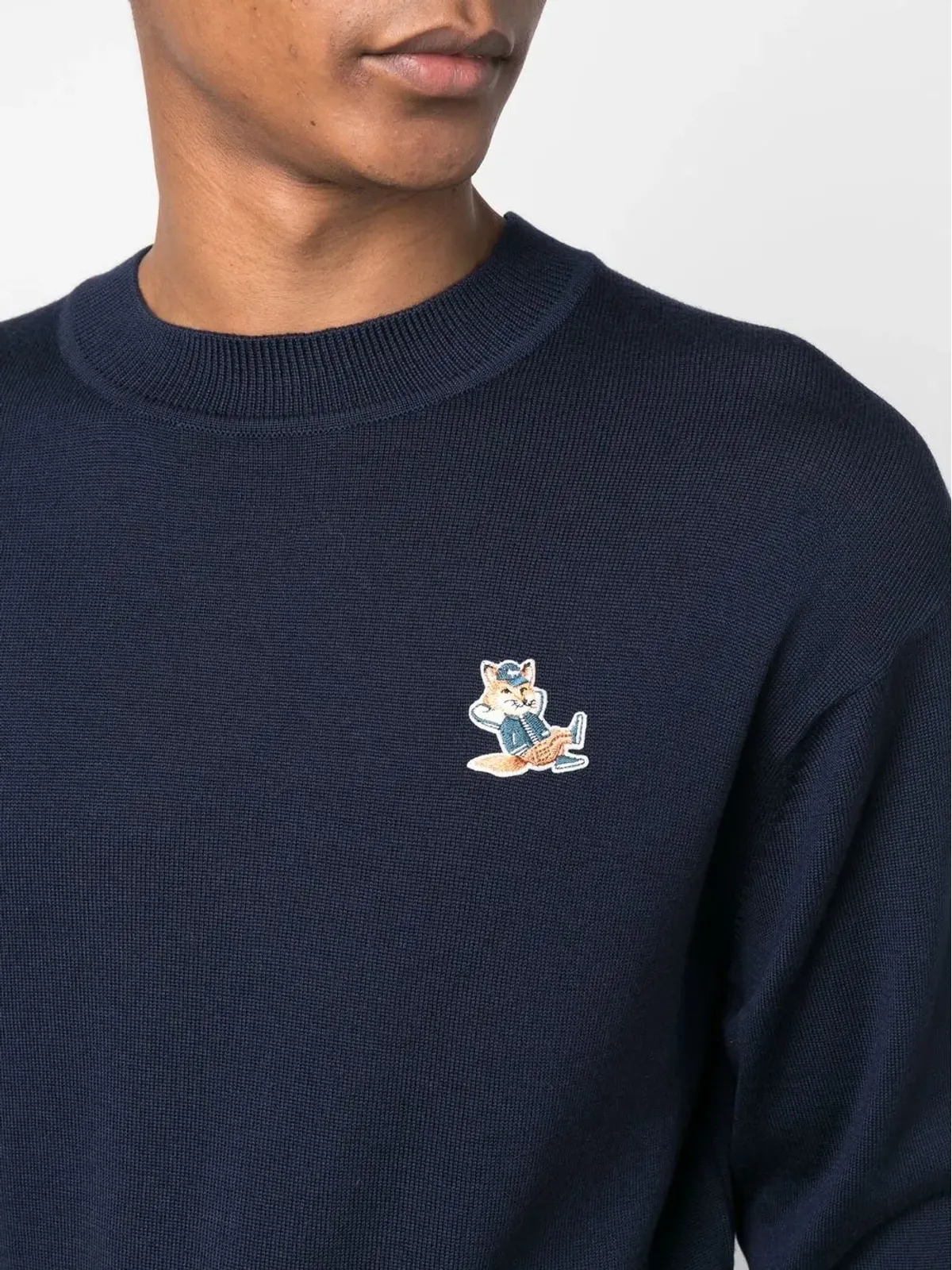 Maison Kitsuné 刺繍フォックスパッチ スウェットシャツ - 画像5