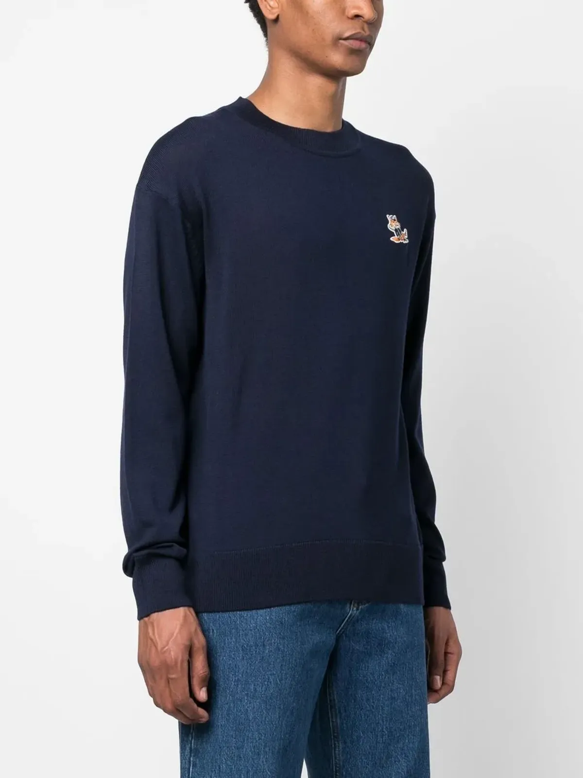 Maison Kitsuné 刺繍フォックスパッチ スウェットシャツ - 画像3