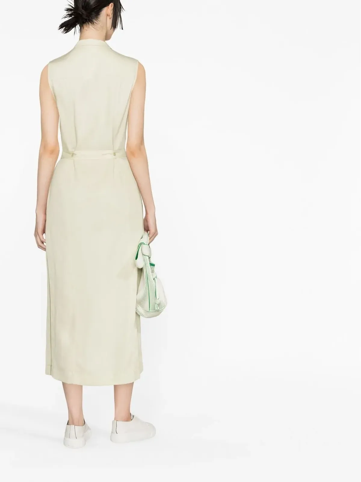 Calvin Klein ベルト付きノースリーブシャツドレス - 画像4