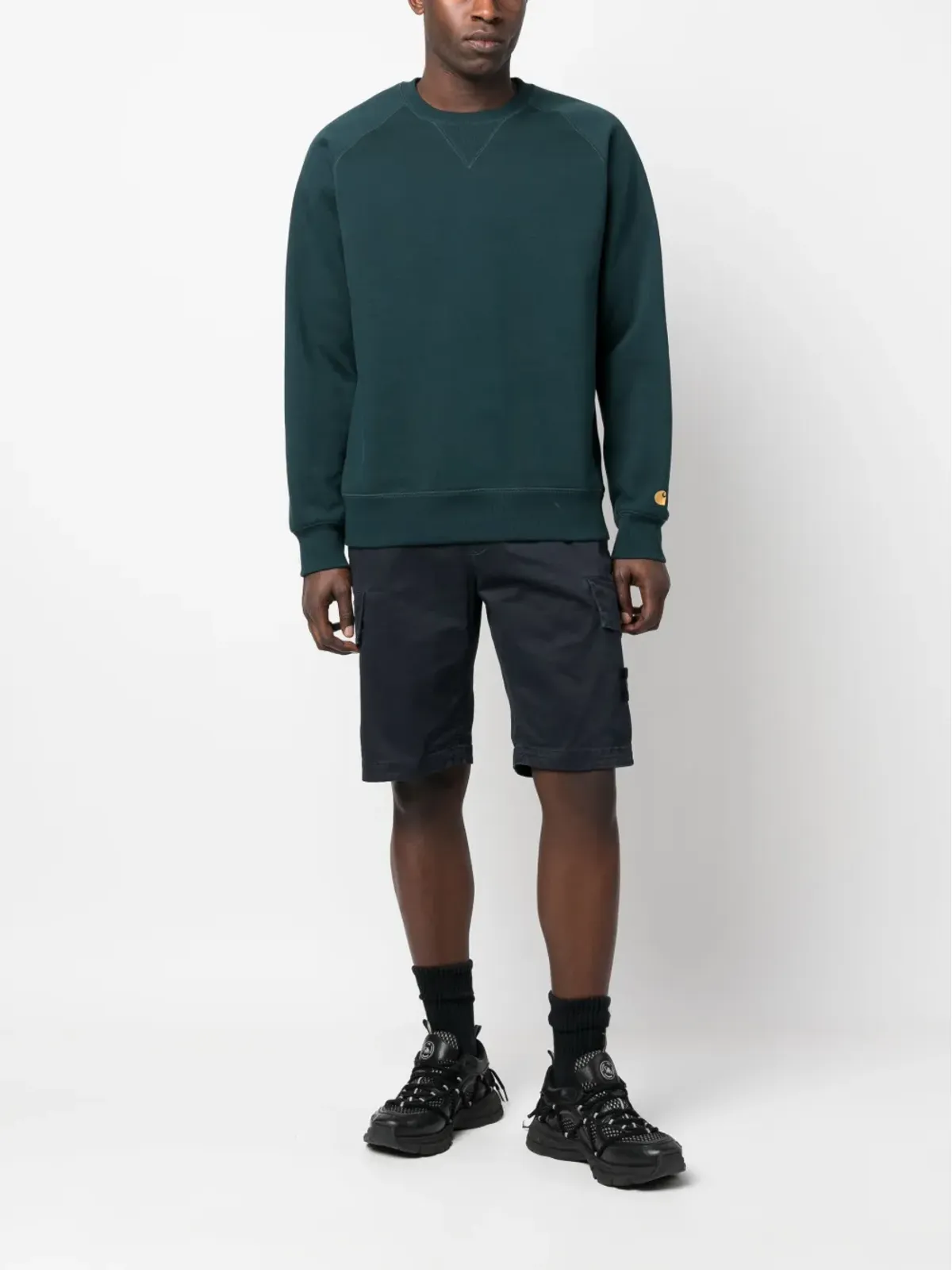 Stone Island コンパスモチーフカーゴショーツ - 画像2