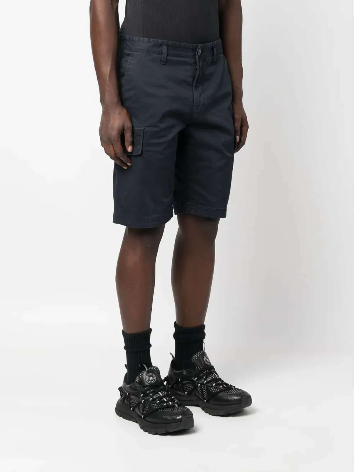 Stone Island コンパスモチーフカーゴショーツ - 画像3