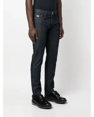 Emporio Armani ダークウォッシュ ストレートレッグ ジーンズ - サムネイル3
