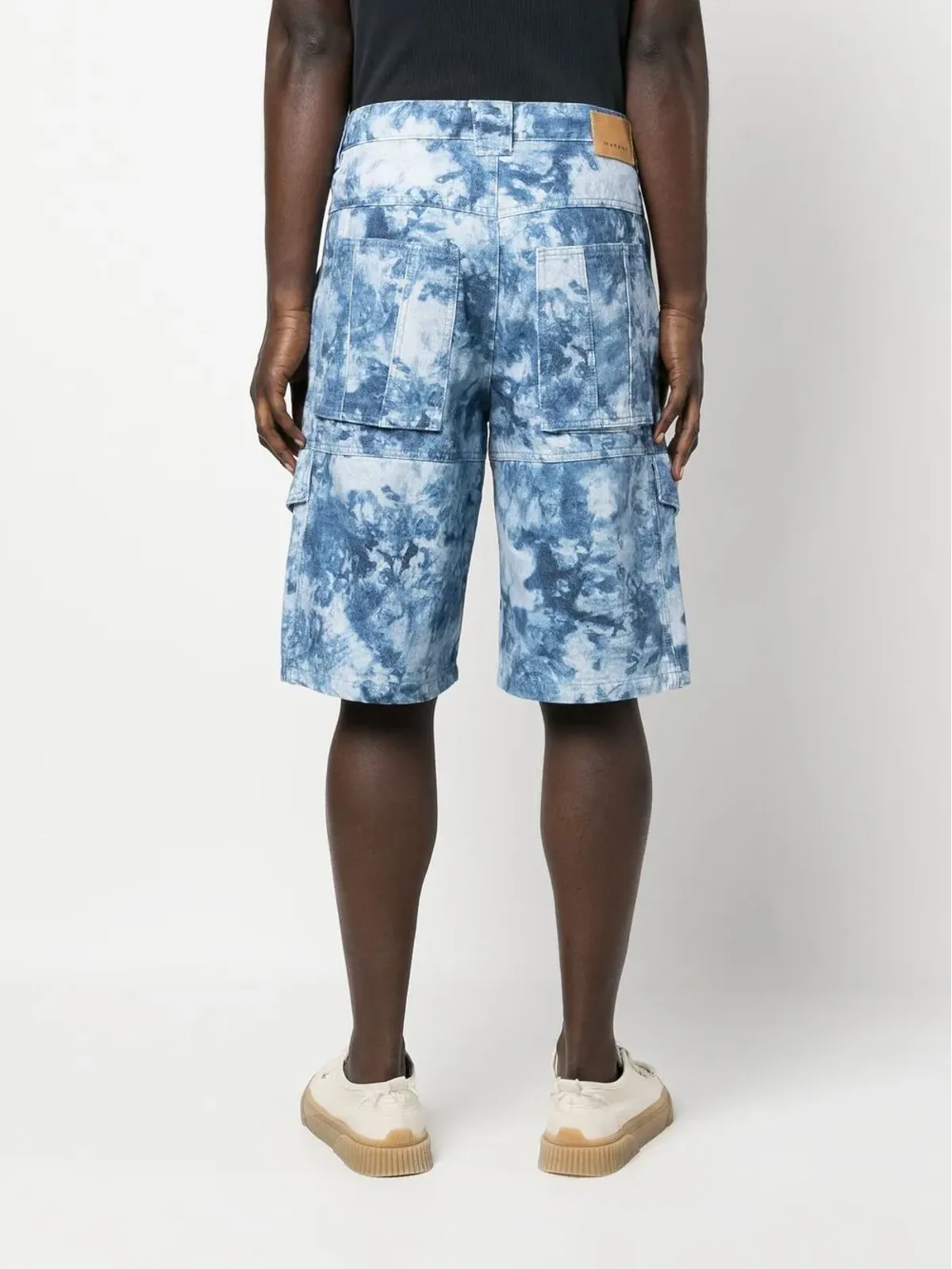 MARANT bleached-effect cargo shorts - Blue - 画像4