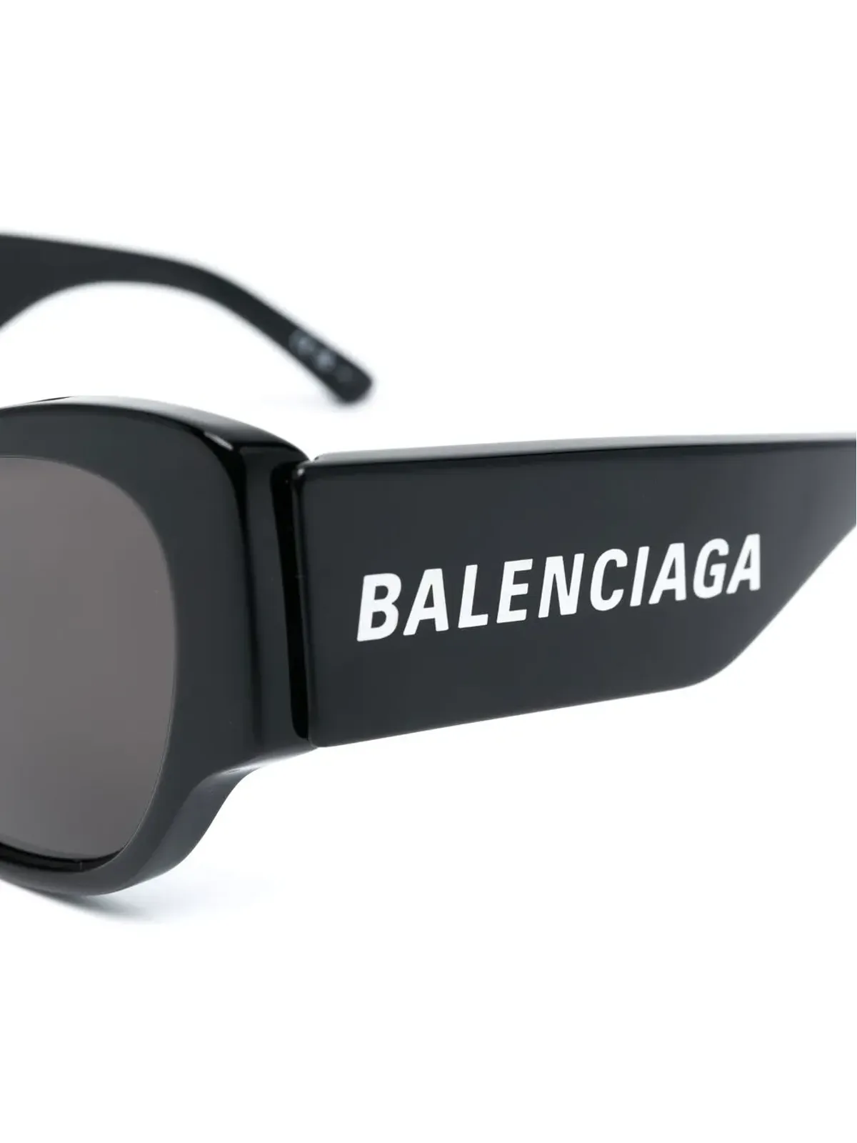 Balenciaga Eyewear エナメルロゴ キャットアイフレーム サングラス - 画像3