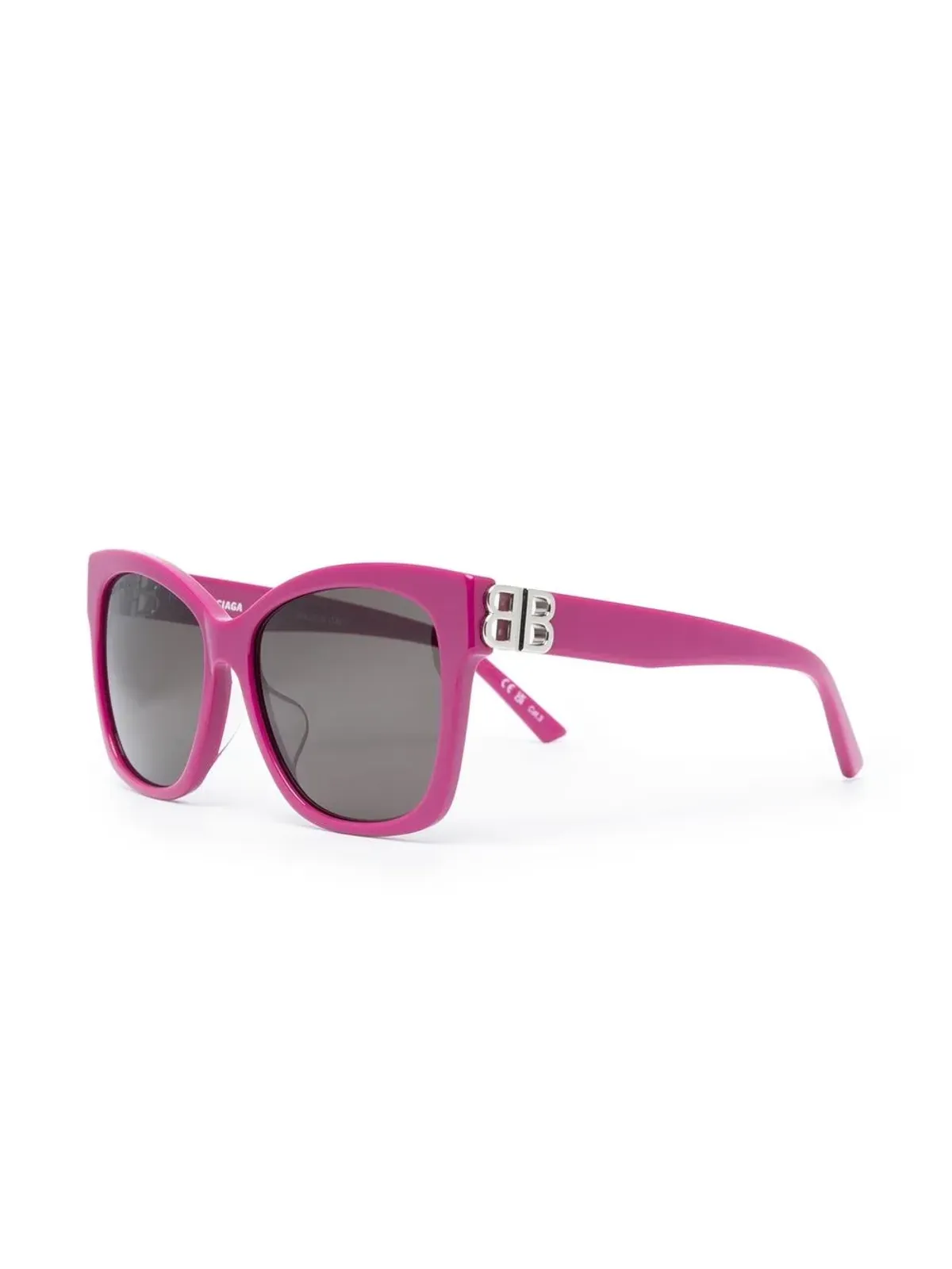Balenciaga Eyewear ロゴプレート入りスクエアフレームサングラス - 画像2