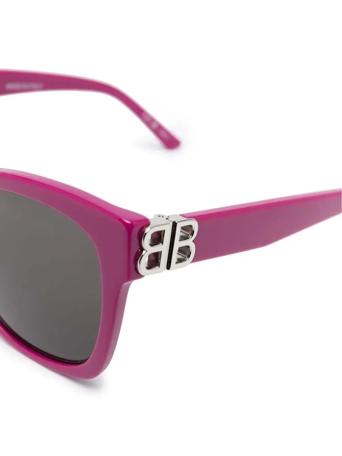 Balenciaga Eyewear ロゴプレート入りスクエアフレームサングラス - 画像3
