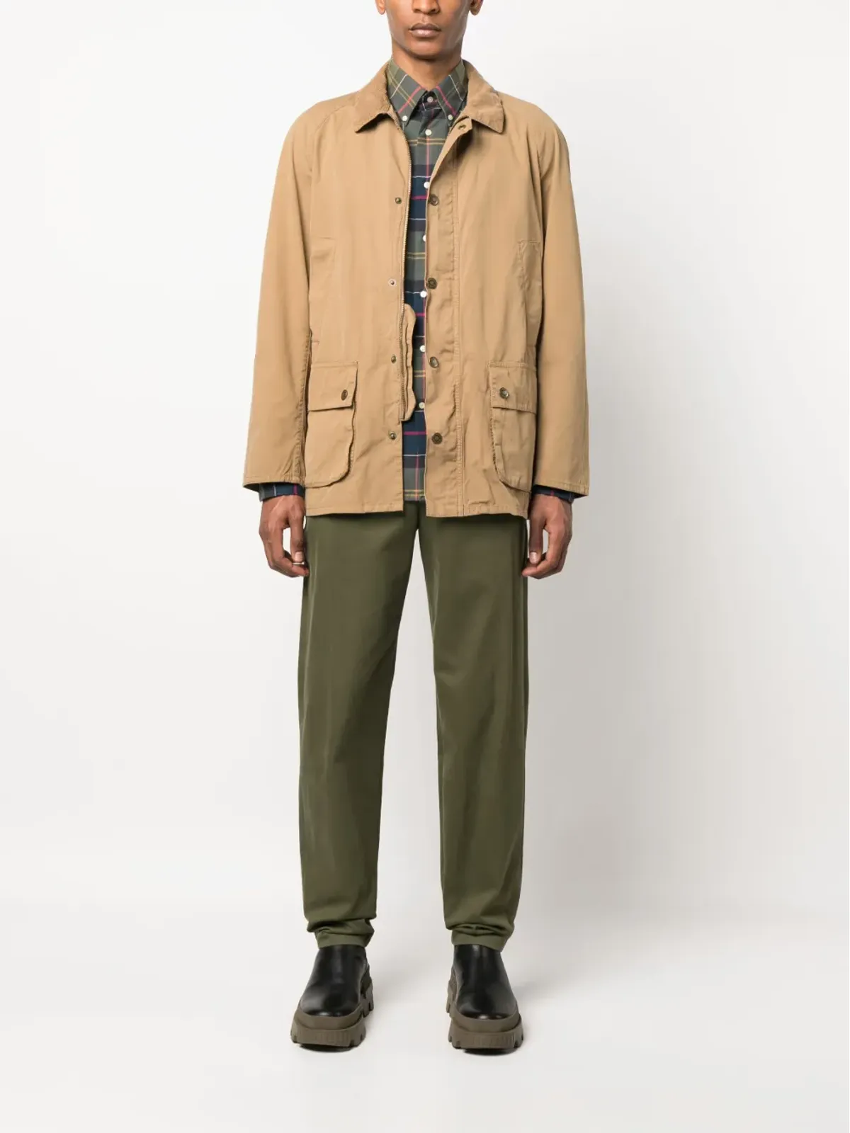Barbour ボタンアップシャツジャケット - 画像2
