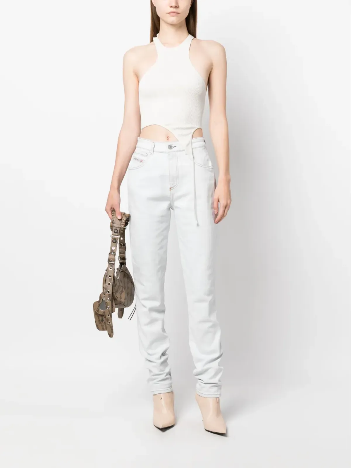 Diesel ミッドライズストレートジーンズ - 画像2