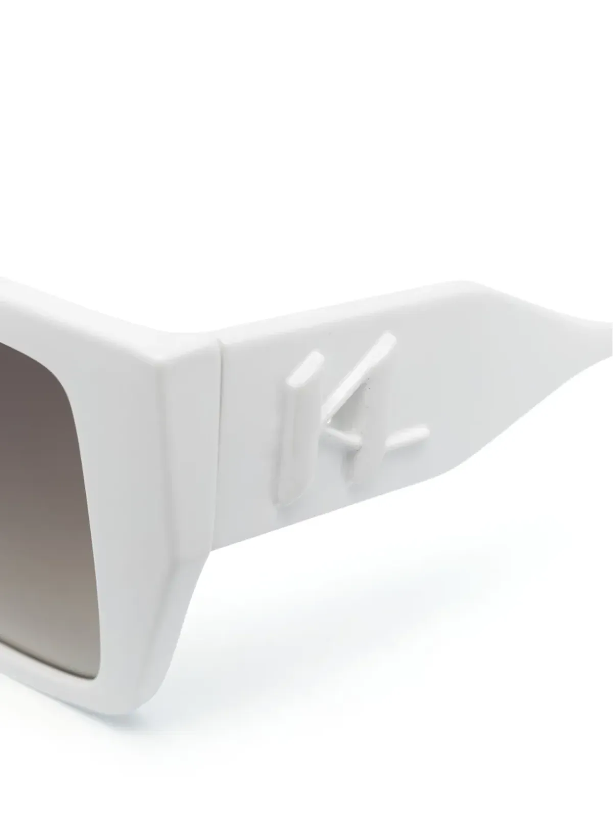 Karl Lagerfeld ティンテッドスクエアフレーム サングラス - 画像3