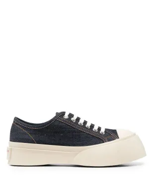 Marni Pablo denim lace-up sneakers - Blue - サムネイル1