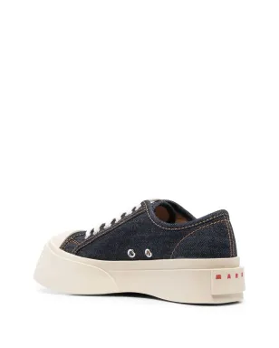 Marni Pablo denim lace-up sneakers - Blue - サムネイル3